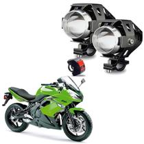 Kit Led Farol Milha Moto Kawasaki Ninja 650R 649CC 2011 2012 2013 2014 2015 2016 2017 2018 2019 2020 2021 2022 U5