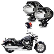 Kit Led Farol Milha Moto Vulcan VN 2000 Mean Streak 2005 2006 2007 2008 2009 2010 2011 2012 2013 2014 2015 até 2022 U5