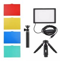 Kit Led Filtro Colorido Usb P/ Streamers 10w Com Suporte