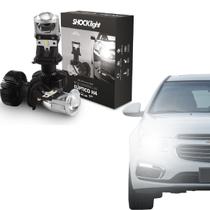 Kit LED H4 Mini Projetor Canhão Elíptico