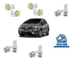 Kit Led Honda New Fit 2015 E 2016 Pingo Teto Placa Ré Top