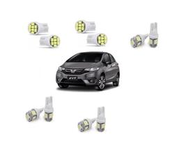 Kit Led Honda New Fit 2015 E 2016 Pingo Teto Placa Ré Top