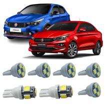 Kit Led Interno Externo Argo Cronos Teto Placa Ré Farolete