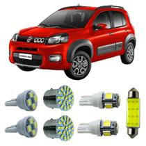 Kit Led Interno Externo Fiat Uno Novo Farolete Ré Placa Teto Kit Led Interno Externo Fiat Uno Novo Farolete Ré Placa Teto