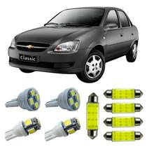Kit Led Interno Externo GM Classic Ré Teto Placa Farolete