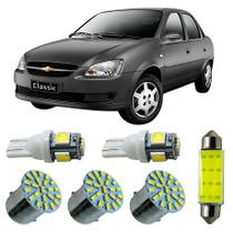 Kit Led Interno Externo GM Classic Teto Placa Ré Farolete