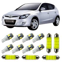 Kit Led Interno Externo Hyundai I30 Ré Teto Placa Farolete