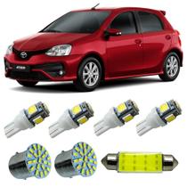 Kit Led Interno Externo Toyota Etios 2010 A 2021 Teto Placa Ré Kit Led Interno Externo Toyota Etios 2010 A 2021 Teto Placa Ré