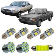 Kit Led Interno Externo VW G1 GOL SAVEIRO VOYAGE 1990 A 1994 Teto Placa Ré Farolete