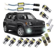 Kit led jeep renegade 5000k branco puro internas placa - MFL