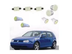 Kit Led Pingo Torpedo Golf Vw Farolete Placa Teto Ré