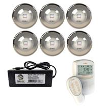 Kit Led Piscina 144m² 9w Inox + Controlador Digital + Fonte