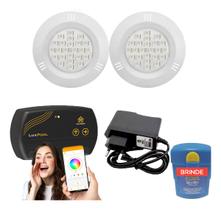 Kit Led Piscina 20m² - 2 Leds 5w, Smart Lux + Fonte