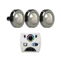 Kit Led Piscina 75m² - 3 Leds 10w 1 Módulo Four Fix Sodramar