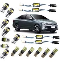 Kit led premium vw novo polo virtus branco puro sem erro