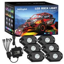 Kit LED Rock Lights Nilight RGB 6 Pods Underglow IP68