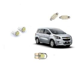 Kit Led Spin 7 Lugares + Internas + Porta Luvas + Placa
