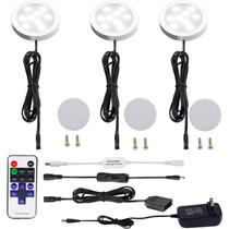 Kit LED Under Cabinet Puck Lights AIBOO Dimmable 3 lâmpadas