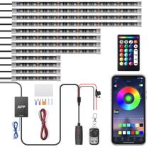 Kit LED Underglow para motocicleta icicar com controle de aplicativo, 12 unidades