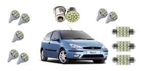 Kit Leds Ford Focus 2001 A 2008 Teto Placa Ré Farolete/Pingo