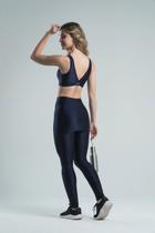 Kit Legging Cover + Top Bo Ju New - Azul Marinho Kit Legging Cover + Top Bo Ju New - Azul Marinho