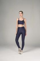 Kit Legging Karen + Top Impact - Azul Marinho