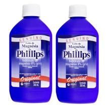 Kit Leite De Magnésia Phillips Sabor Original Com 350ml Cada