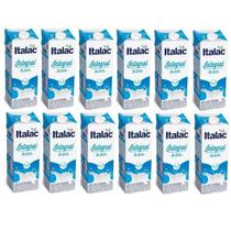 Kit Leite Longa Vida Integral Tampa Italac 1 Litro - 12 Un