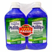 Kit Leite Magnésia De Phillips Sabor Hortelã 2 Unidades Com 350ml Cada
