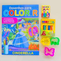 Kit 6 Revistas De Colorir Pintar Atividades Pincesas Disney