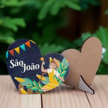 Kit Lembrancinha MDF Coração Festa Junina São João