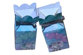 Kit lembrancinhas chá revelação verde e lilas elefante Kit lembrancinhas chá revelação verde e lilas elefante