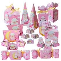 Kit Lembrancinhas Decorativas Personalizadas Ovelhinhas Chá de bebê Aniversário Mais de 100 peças Kit Lembrancinhas Decorativas Personalizadas Ovelhinhas Chá de bebê Aniversário Mais de 100 peças