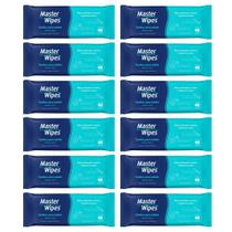 Kit Lenço/Toalha umedecida Adulto Master Wipes c/ 480 unid. (leve 480 pague 360) - 12 pacotes c/ 40 unid.