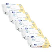 Kit Lenço/Toalha umedecida Baby Byn Recém Nascido ( sem álcool ) c/ 500 unid. - 5 pacotes c/ 100 unid.