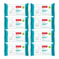 Kit Lenço/Toalha umedecida Fisher Price Recém Nascido (sem perfume e sem álcool) c/ 400 unid. - 8 pacotes c/ 50 unid.