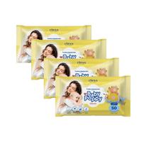 Kit Lenço Umedecido Baby Poppy Classic 200 lenços (4x50)