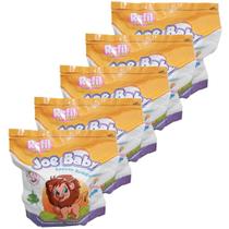Kit lenço umedecido com 2250 unidades joe baby refil balde