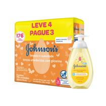 Kit Lenço umedecido e Sabonete Liquido Camomila Johnsons Kit Lenço umedecido e Sabonete Liquido Camomila Johnsons