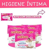 Kit Lenço Umedecido Íntimo Toalha de Higiene Íntima Portátil e Refrescante*