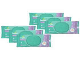 Kit Lenço Umedecido Pampers Aroma de Lavanda