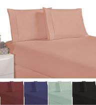 kit lencois 3 peças lençol king c/ fronha durabilidade roupa de camas resistente