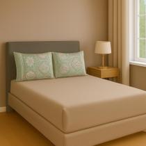 Kit Lençol 3 Peças Casal Queen Micropercal Estampas Exclusivas Premium