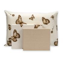 Kit Lençol Cama Solteiro 180 Fios Estampado c/ Elástico + Lençol de Cima e Fronha