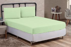 Kit Lençol Casal 200 Fios Algodão 3 Peças Jogo Forro de Cama Box Extra Macio