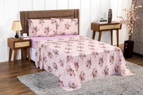 Kit Lençol Casal 4 Peças Algodão 400 Fios Toque Confortavel