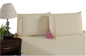 Kit Lençol Casal Queen 400 Fios Ponto Palito Caqui 3 Peças Kit Lençol Casal Queen 400 Fios Ponto Palito Caqui 3 Peças