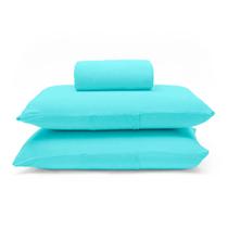 Kit Lençol Com Elástico e Fronhas Solteiro Clean Toque Suave