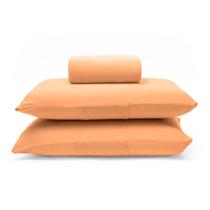 Kit Lençol Com Elástico e Fronhas Solteiro Clean Toque Suave