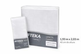Kit Lençol com elastico King 2 fronhas Branco 150 fios 100Algd Kit Lençol com elastico King 2 fronhas Branco 150 fios 100Algd